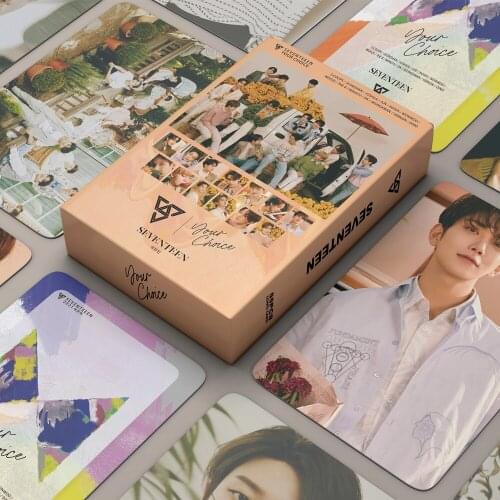 2021 Kpop 54 Pcs/Set SEVENTEEN Album YOUR CHOICE Poster Lomo Cards Fashion Hong Zhixiu Wen Junhui Photo Postcard Stationary Set