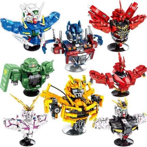 2021 New Robot Toy Series Giant Warrior model building blocks creator childrens jigsaw puzzle assembly toys birthday presents
