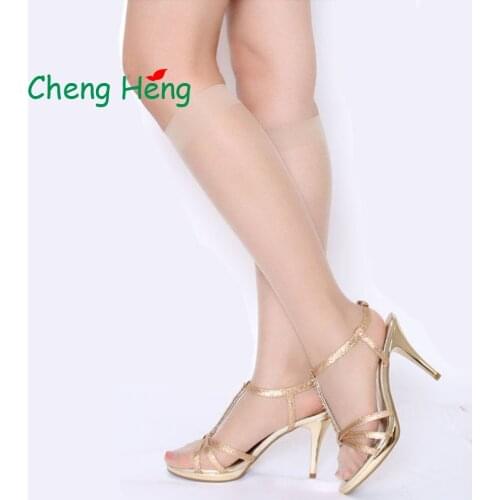 5 Pairs/ Lot Velvet Silk Womens Summer Socks Bottom Soft Non Slip Sole Massage Wicking Slip-resistant High tube Socks