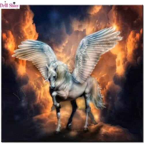 5D Full Drill square Diamond Painting Animals Horses Cross Stitch DIY Diamond Embroidery Full Rhinestones Painting Mosaic decor