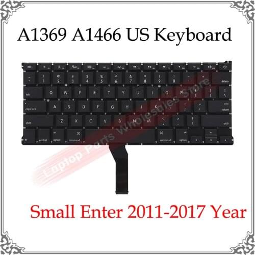 A1369 A1466 US Keyboard 2011 2012 2013 2014 2015 2016 2017 Year For Macbook Air Small Enter US A1369 A1466 Keyboard Replacement