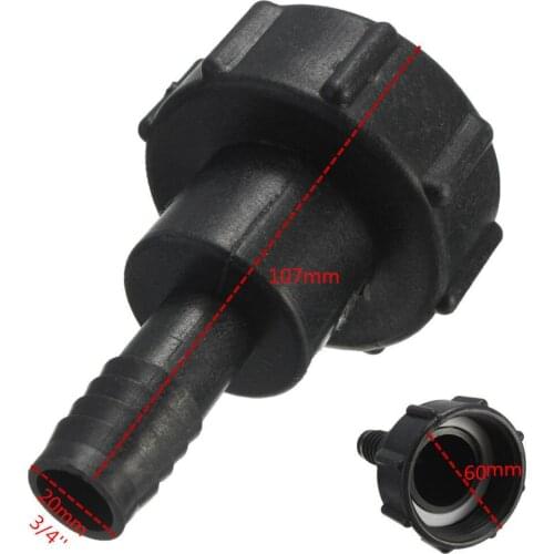1000L IBC 2"(60mm) To 3/4"(20mm) Water Tank Garden Hose Adapter Fittings Tool