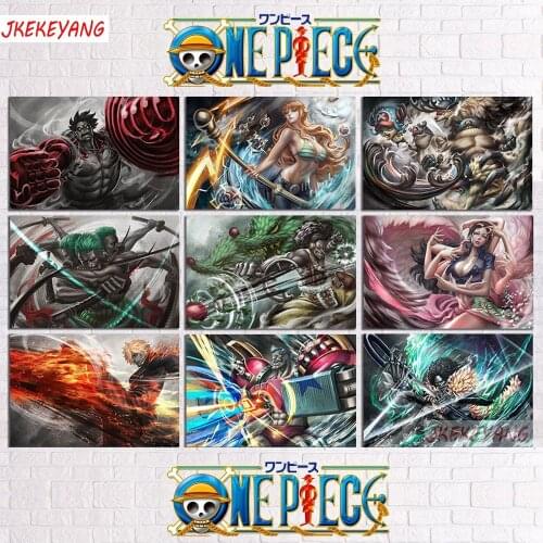 Full Square Drill 5D DIY Diamond Painting "One Piece Characters" Embroidery Cross Stitch Mosaic Home Decor Y3156