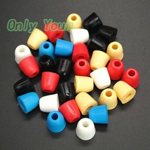 Aipinchun 100Pairs Earbuds Eartips Memory Foam Sponge Ear Tips Buds Earplugs Cushion Cover 4.5mm For In Ear Earphone Headphones