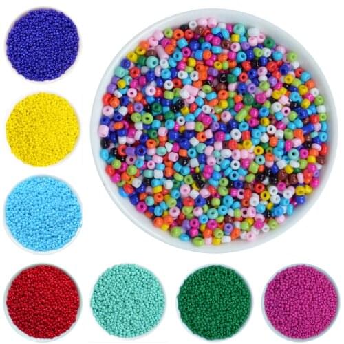 1000Pcs/lot 2mm Crystal Glass Czech Seed Beads Loose Miyuki Spacer Hama Beads For DIY Jewelry Making Perles Berloque