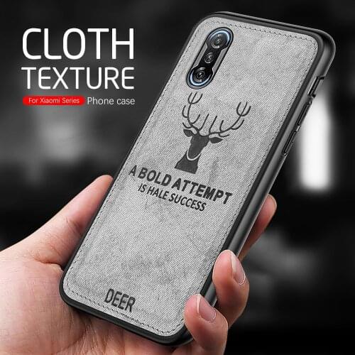 For Xiaomi Poco F3 GT Case Deer Pattern Fabric Cloth Phone Cover PocoF3 GT 5G Pocophone Poxo Poko F 3 Silicone Shockpoof Coque
