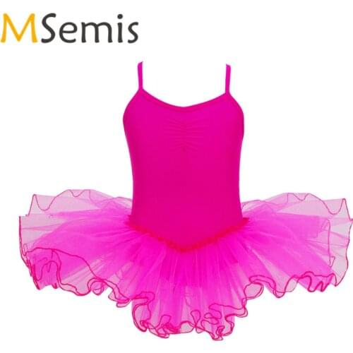 Kids Girls Gymnastic Swimsuit for Girls Ballet Dress Ballerina Princess Tutu Ballet Dress Leotard Gymnastics Leotard for Girls