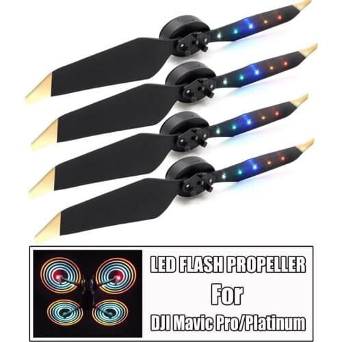 DJI Mavic Pro combo Platinum spare parts accessories LED flash propeller 8331 8331F propellers blads free shipping