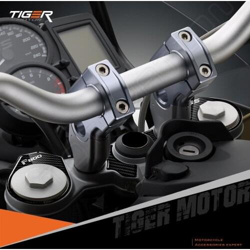 For BMW Motorrad F800GS 2008-2018 3D Carbon-look Upper Triple Yoke Defender