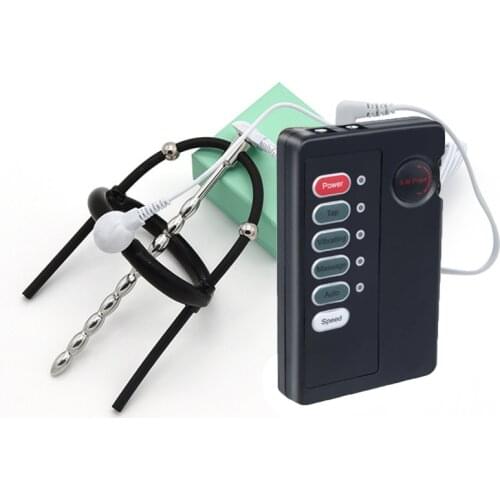 Electro Shock Male Urethra Plug Penis Ring Glans Stimulation Medical Electric Sex Product Penis Torture Masturbation Toy for Men