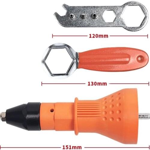 Power Tool Rivet Nut gun Riveting Cordless Riveting Drill Adapter Electric Riveting Gun Head Accessories