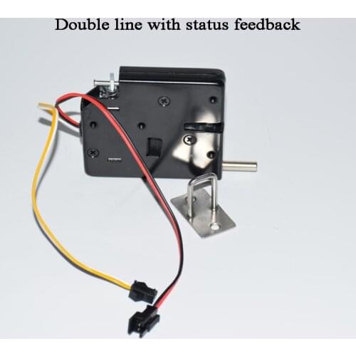 4pcs 12V Cabinet lock Unlock Feedback Open/close detection Solenoid Electric Lock Electromagnetic lock Latch