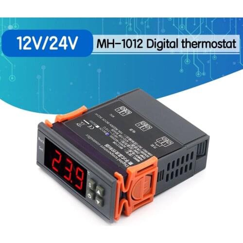 MH-1210W/Ultra-wide voltage microcomputer intelligent digital display thermostat Wide voltage rangeDC12 24V AC90-250V