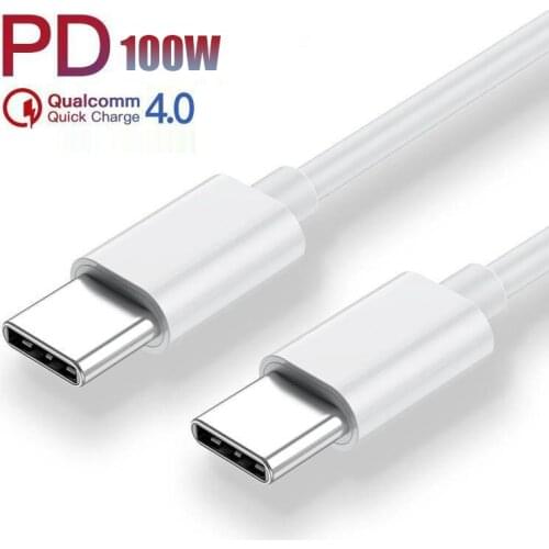 PD 100W USB Type C To Type-C Mobile Phone Fast Charging Cable for Macbook Tablet Xiaomi Samsung Huawei Charger Cable Accessories