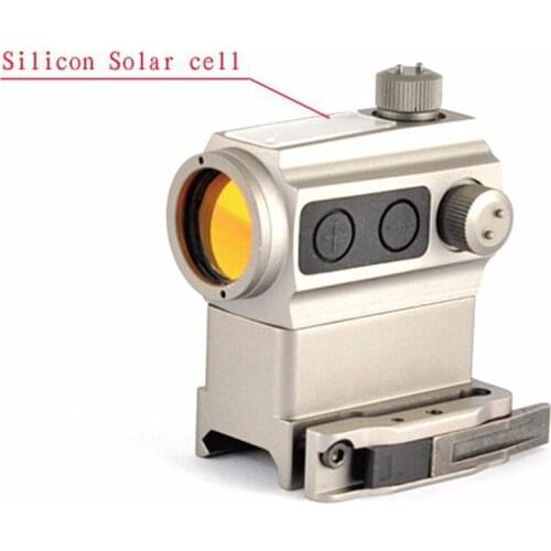 QD High Mount Solar Power Red Dot Rifle Scope Riser Mount Low Mount and Kill Flash Black