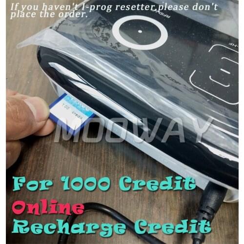 MOOWAY I-PROG universal chip Credit for online Credit recharge 1000 Credit