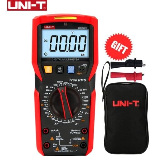 UNI-T UT89XD LED Multimeter Display Digital Capacitance Voltage Current Intellignet Tester Ammeter Voltmeter NCV Measurement