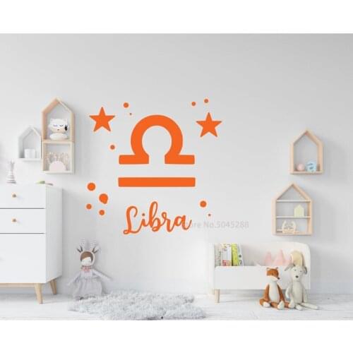 Zodiac Decal Horoscope Wall Decal Astrology Decor Zodiac Stickers Sun Moon Stars Wall Stickers Horoscope Gift Astrology Z527