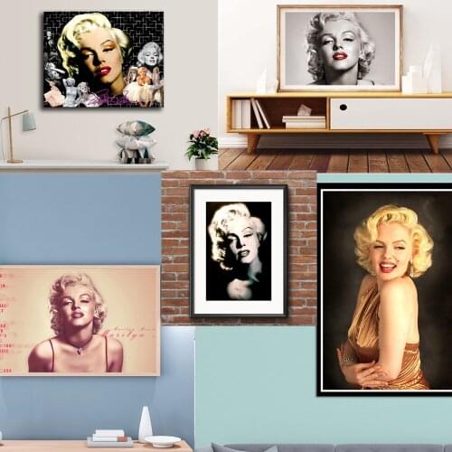 Wall Art Marilyn Monroe Home Oil Painting Decoration wall art canvas print poster painting pictures living room wall decoration