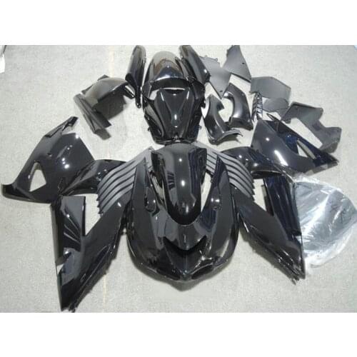 Unpainted injection mold fairing kit For Kawasaki ZX14R 06 07 08 09 2006-2009 black ZX14R fairings set OP32