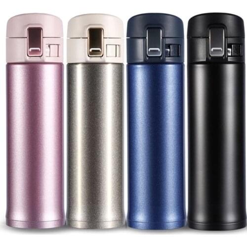 Hot sale 500ml BPA FREE Insulated sports Water Bottle auto milk coffee Vacuum Flask Stainless Steel Thermos Cup Travel TEA Mug