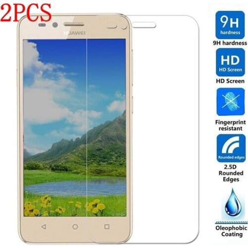 2PCS Original Tempered Glass For Huawei Y3II Y3 II Screen Protector Thoughed protective film For LUA-U22 Y3 2 Y3II Lua-L21 glass