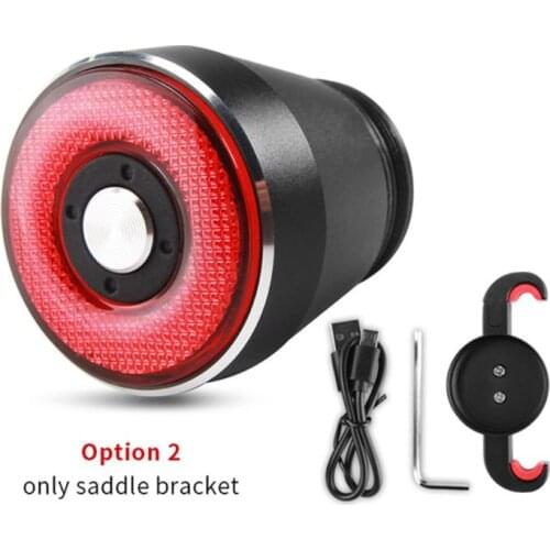 Q5 Smart Bicycle Brake Rear Light Auto Sensing Light Rainproof LED Cycling Taillight Rechargeable Road Bike Tail Light Dropship