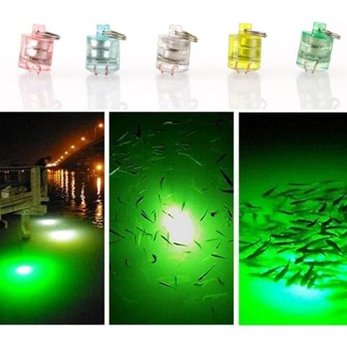Fish Lure Trap Light Mini Cylindrical LED Three Color Underwater Flashing Fishing Lamp for Angling Fishing Tackle