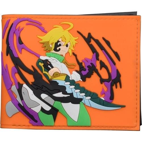 Cartoon The Seven Deadly Sins wallet with Coin Pouch & ID Window card holder Bi-Fold short Purse