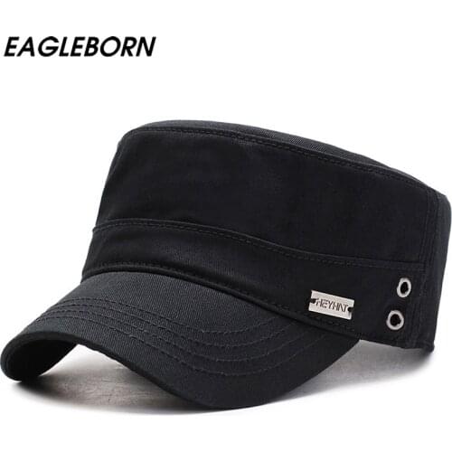 EAGLEBORN New Men Hat Captain Hat Us Army Hats Military Cap Navy Hat Womens Hat Us Navy High Quality In Spring Autumn Gas Hole