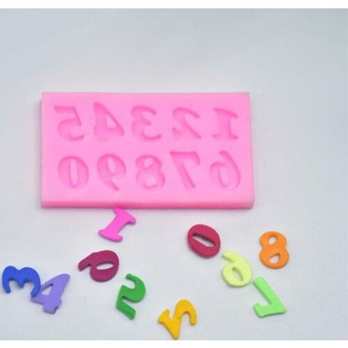 Numbers Silicone Mold 3D Fondant Molds Cakes Decorating Tools DIY Sugar Craft Chocolate Candy Gumpaste Kitchen Baking Moulds