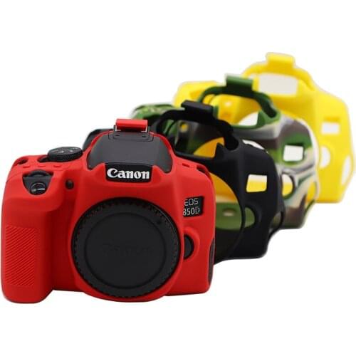 For Canon EOS 850D Camera Silicone Rubber Protective Body Case Skin Anti-Scratch Soft Silicone Protective Bag