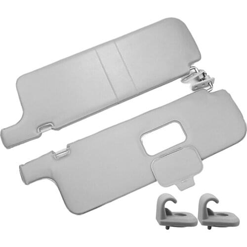 Front Interior Sunvisor Sun Visor with Hook Clip for Mitsubishi Pajero Montero Shogun MKII V31 V32 V33