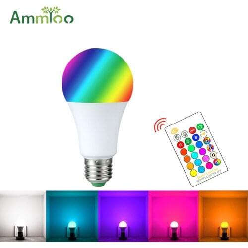 5W 10W 15W RGB Led Night Light E27 Dimmable Multicolor Night lamp AC 85-265V Luminaria Led Nachtlampje Bulb For Decoration Home