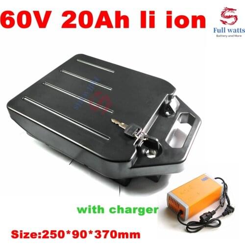 Waterproof 60V 20Ah Lithium-ion battery 60v 18ah li ion for two Wheel Foldable citycoco electric scooter bicycle +5A charger