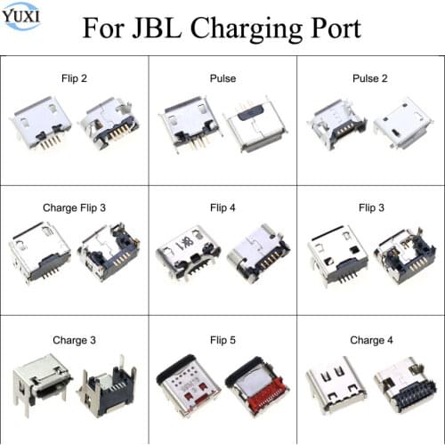 YuXi 9 Models Micro USB Jack Charging Socket USB C Female Connector Tail Dock Port Plug For JBL Charge Flip 3 4 5 Pulse 2