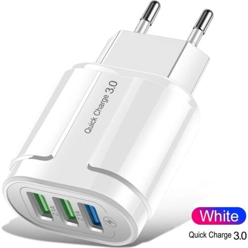 USB Charger Quick Charges 3.0 4.0 EU/US Plug For iPhone Huawei Xiaomi Samsung S9 Fast Charging USB Charger Mobile Phone Adapter