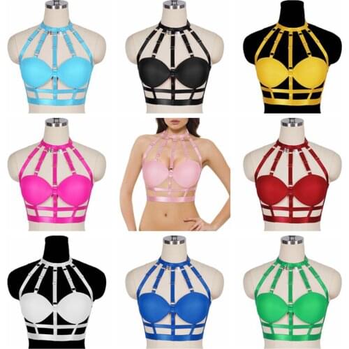 Womens Harness Bra Cage Sexy Lingerie Punk Goth Accessories Pole Dance Rave Costume Erotic Fetish Bdsm Waist Sword Belt
