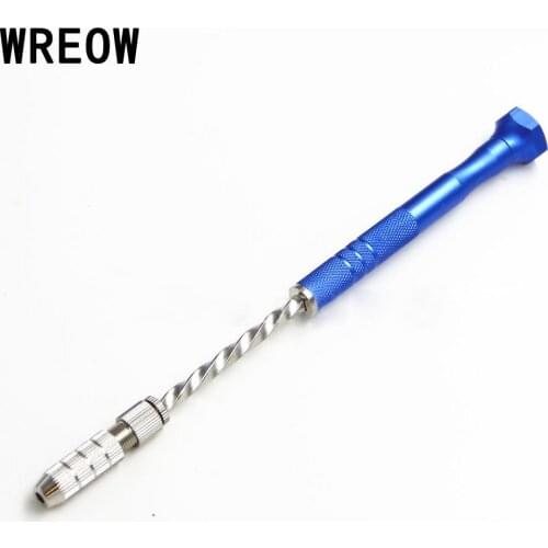 0.5-3.0mm Blue Manual Aluminum Hand Drill Chuck Twsit Drill Bit Tool