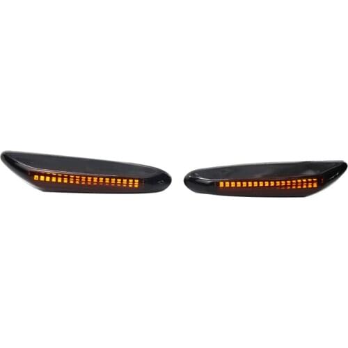 2Pcs LED Side Marker Lights Car External Lights Warning Tail Light Auto Trailer Truck Lorry Lamps Amber color