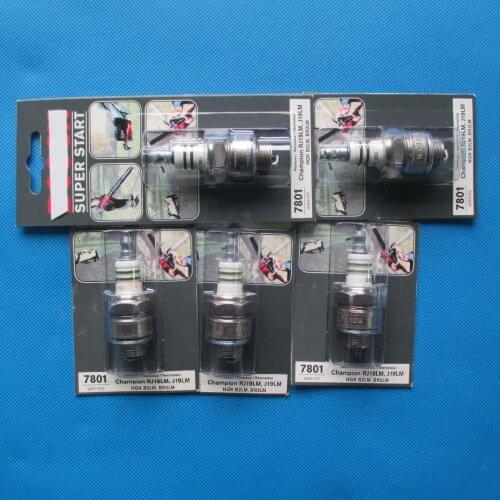 5 Pack Genuine WR11E0 7801 Spark Plug for RJ19LM VR4LM BR2LM 796112S,BR2LM Fits Most BRIGGS & STRATTON