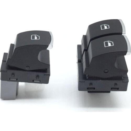 5K3959857,5K0959855Chrome Window Switch for Volkswagen VW Eos Golf Mk5 MK6 GTI RIBBIT R32 Polo 6R 5K3 959 857&5K0 959 855