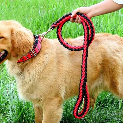 Miflame Large Dog Leash Adjustable Dog Collar For Pet Accessories Labrador Dachshund Collar Pet Leash Durable Dog Accessories
