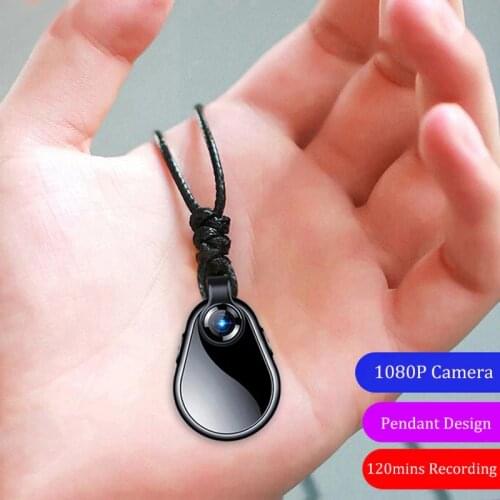 Voice Recorder Espia Digtal Dictaphone Mini Camera Small 1080P Micro Cam Secret Wearable Video Body Cam Sport Clip Necklace256GB