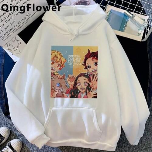 Demon Slayer Anime Tanjiro Nezuko Hoodie Men Unisex Streetwear Kimetsu No Yaiba Graphic Sweatshirt Hip Hop Graphic Hoody Amle