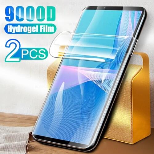2Pcs Full Cover Hydrogel Film For Sony Xperia 10 III Screen Protection For Sony X Peria Xperia10 3 6.0" Protector Film Not Glass