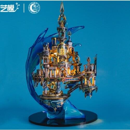 Art Model 3D Metal Puzzle Atlantis building model kits DIY Laser Cut Jigsaw Model Toys gift for children