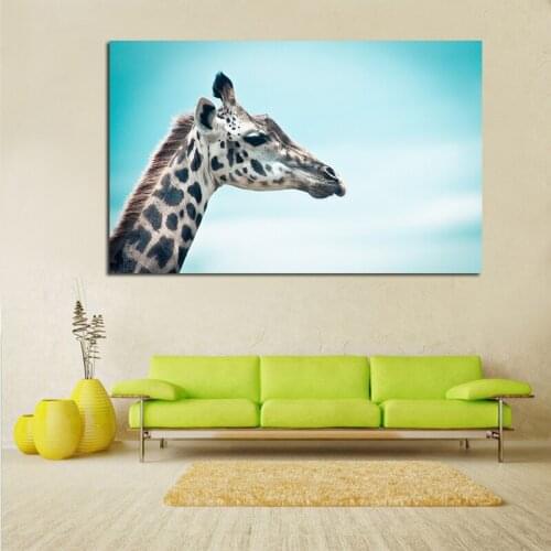 Giraffe Canvas Painting Animal Posters Nursery Wall Art For Living Room Bedroom Home Decor Frameless