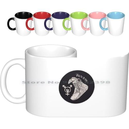 Queer Venom Ceramic Mugs Coffee Cups Milk Tea Mug Queer Venom Lgbtq Creative Trending Vintage Gift Bottle Cup