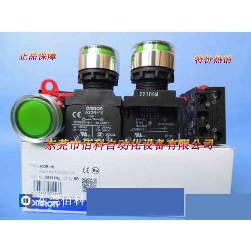 "New Original Genuine" Button Switch A22RL-FG-24A-10M